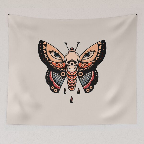 Item preview, Butterfly Skull designed and sold by helenafeyre.