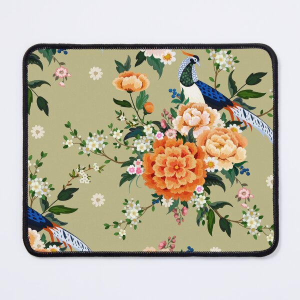Item preview, Patrón de flores y pájaros chic vintage designed and sold by BenSmithz.
