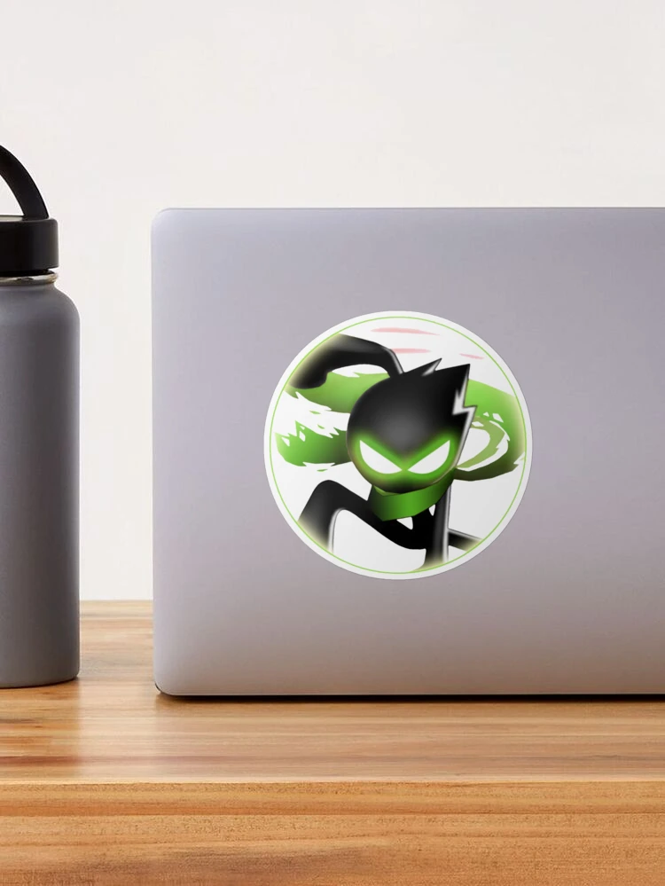 1art1 Gaming Ninja Icon Aufkleber – Grünes Design Für Fans & Sammler (9x9 Cm)