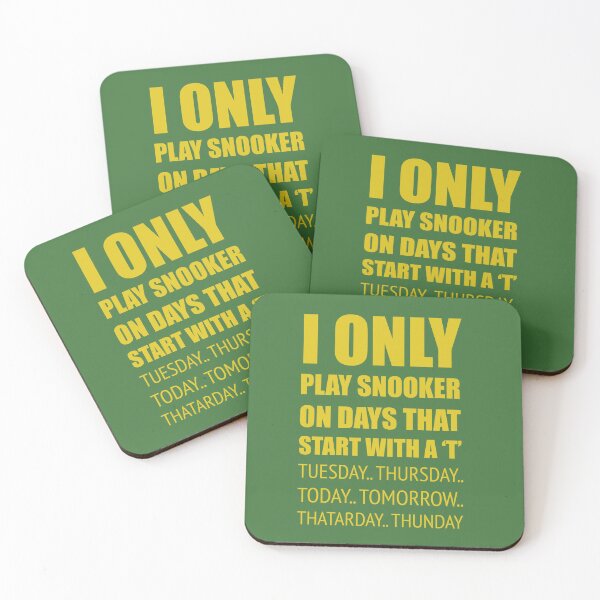 Item preview, Solo juego al billar los días que comienzan con la letra T. designed and sold by Clipzor.