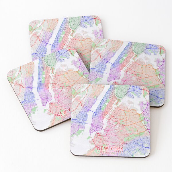 Item preview, New York City Map of the United States - Colorful designed and sold by deMAP.