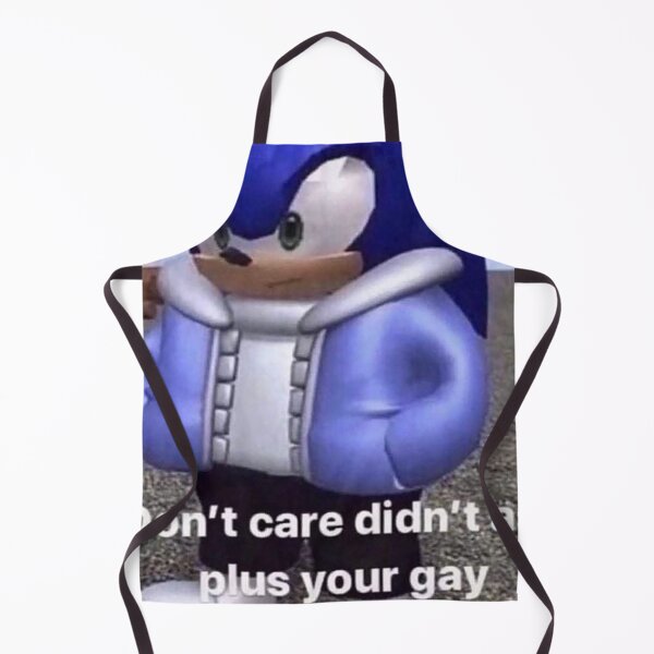 Item preview, sonic dont care didnt ask meme designed and sold by Rainfalling.
