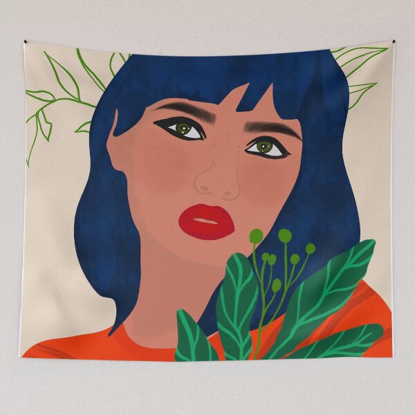 Item preview,  Woman Portrait Illustration  designed and sold by Nora Gad.