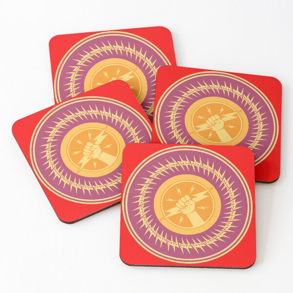 Item preview, Colourful disc with lightning bolt designed and sold by KoandZo.