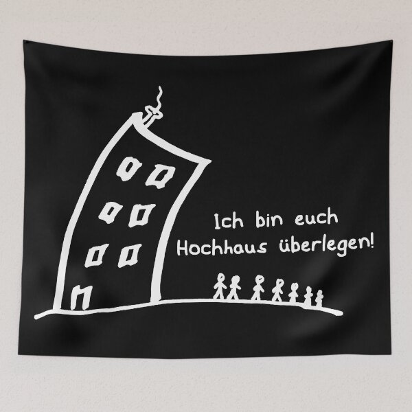 Item preview, Consider skyscraper - funny saying - self-mockery - white designed and sold by Marcel Wirth.