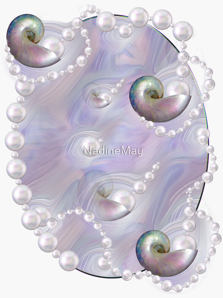 "Mother of Pearls giving Birth to a Pearl" Sticker by NadineMay Redbubble