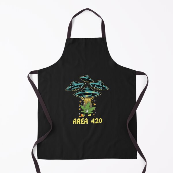 Item preview, Area 420 U.F.O. Stoned Alien Marijuana Cannabis Weed Smoking designed and sold by olgacadb.