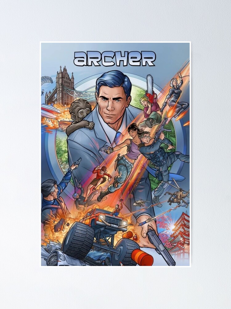 Archer Season Classic Vice Palm S Poster By Adeelmushtaq Redbubble