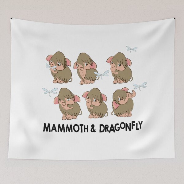 Item preview, Baby Mammoth with dragonfly collection designed and sold by belettelepink.