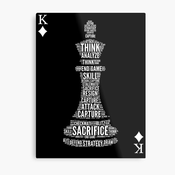 King Chess Piece #1 Metal Print