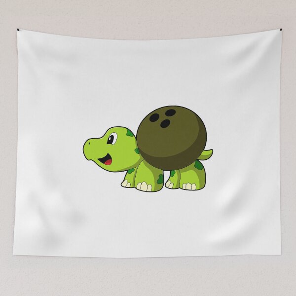 Item preview, Turtle at Bowling with Bowling ball designed and sold by Snabdesign84.