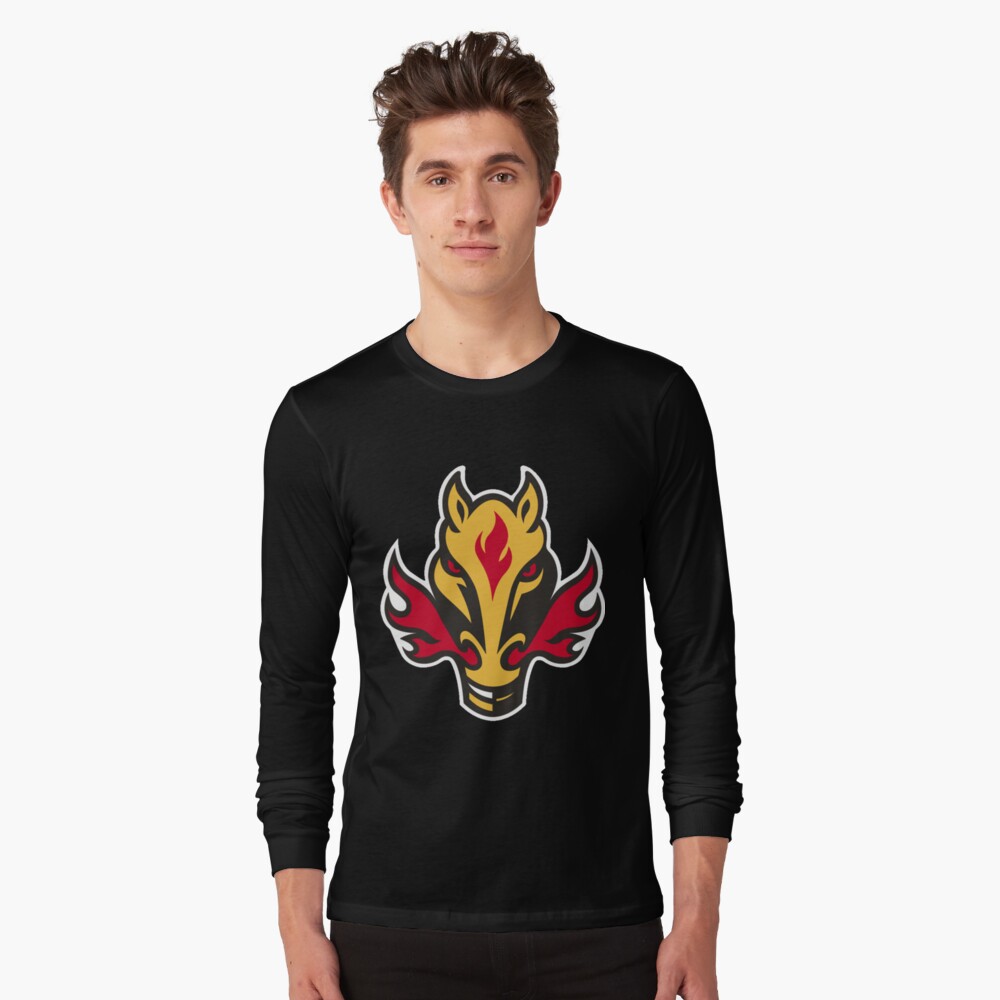 CustomCat Calgary Flames BLASTY Vintage NHL T-Shirt Black / 6XL