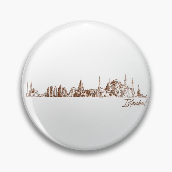 Item preview, Istanbul hand drawn skyline designed and sold by chrlalexandru.