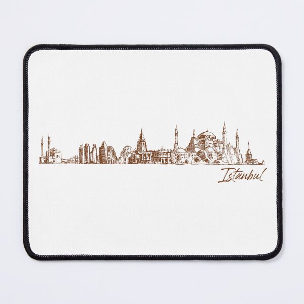 Item preview, Istanbul hand drawn skyline designed and sold by chrlalexandru.