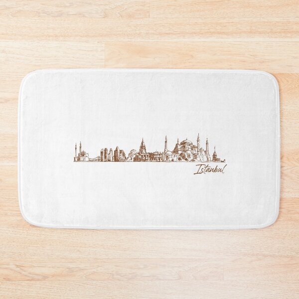 Item preview, Istanbul hand drawn skyline designed and sold by chrlalexandru.