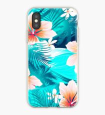 Hibiscus flowers at the beach iPhone Case