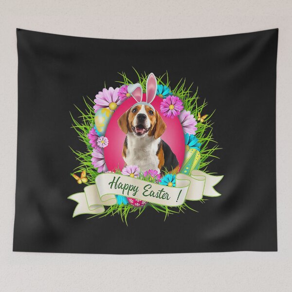 Item preview, Happy Easter Beagle Wearing Bunny Ear Eggs Cool designed and sold by olgacadb.