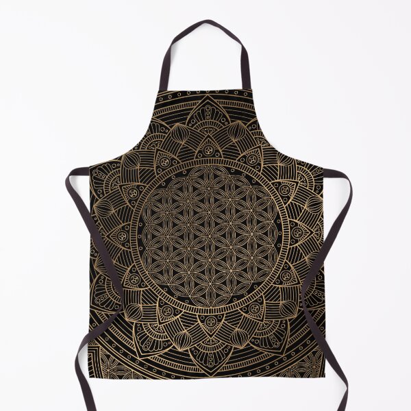 Item preview, The Flower of Life Black Gold Mandala designed and sold by Vic Torys ☆.