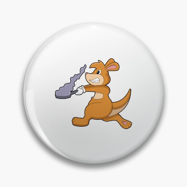Item preview, Kangaroo as Cook with Pan designed and sold by Snabdesign84.