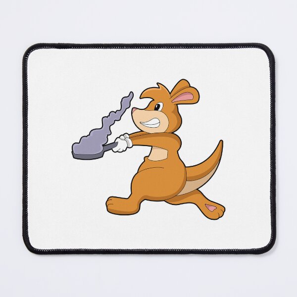 Item preview, Kangaroo as Cook with Pan designed and sold by Snabdesign84.