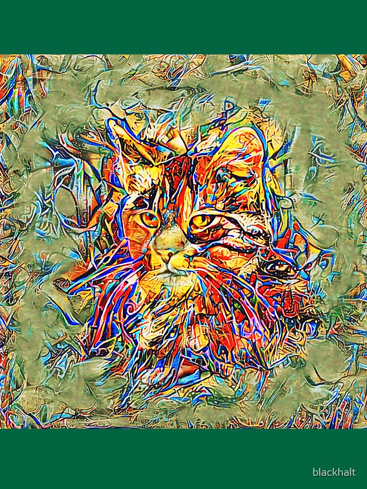Ninja Cat. Deep Neural Networks #Art by blackhalt