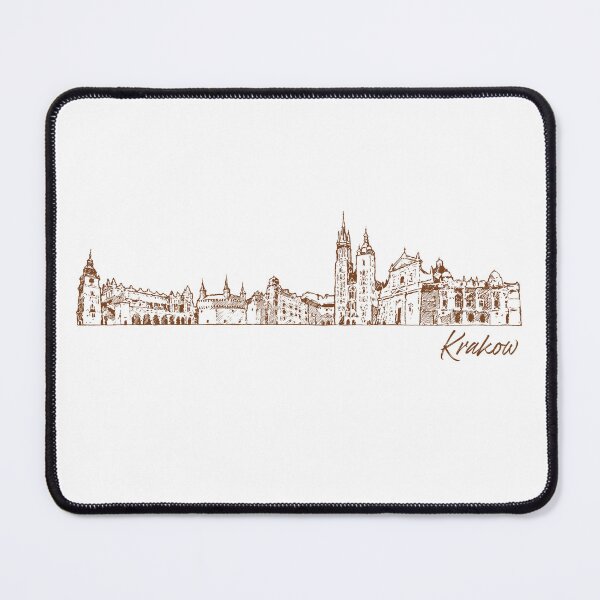 Item preview, Krakow hand drawn skyline designed and sold by chrlalexandru.