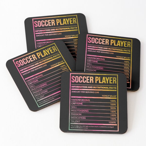 Item preview, Soccer Player Funny Soccer Nutrition Label In Watercolor Classic T-Shirt designed and sold by rollinsale.