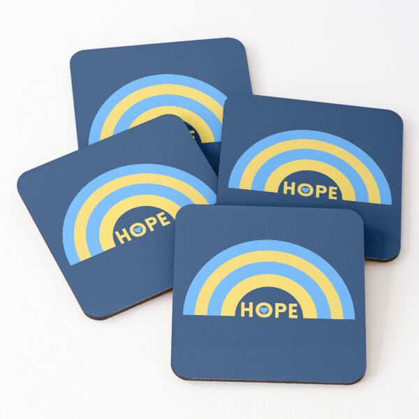 Item preview, Rainbow is a symbol of hope. Rainbow in Ukrainian Blue and Yellow flag colors designed and sold by Rrrainbow.
