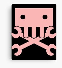 Robot Crossbones-4 Canvas Print