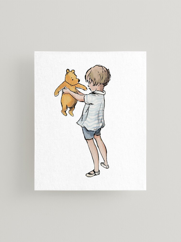 Classic Winnie The Pooh Christopher Robin And Pooh Mounted Print For Sale By Mamalead 6256