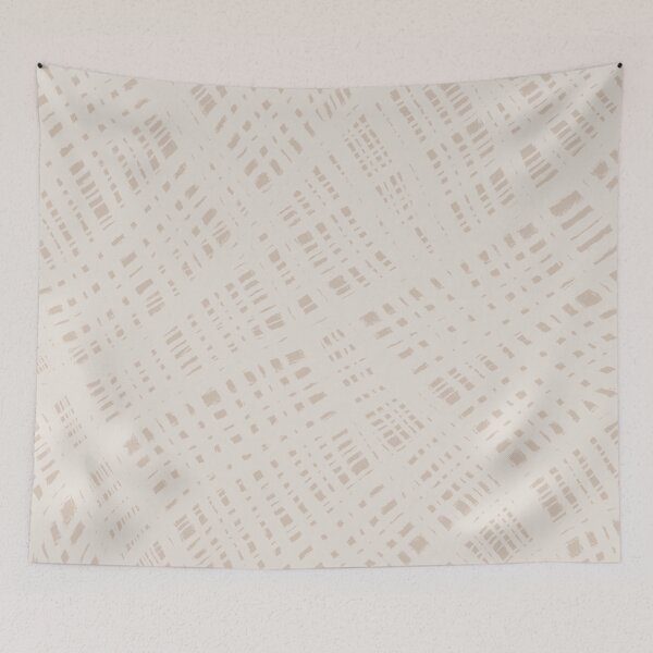 Item preview, Rough Weave Abstract Burlap Painted Pattern in Light Mushroom Beige designed and sold by kierkegaard.