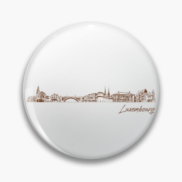 Item preview, Luxembourg hand drawn skyline designed and sold by chrlalexandru.