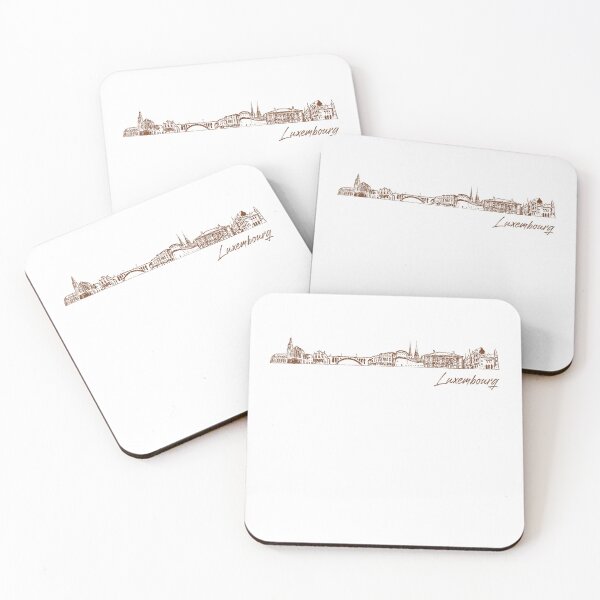 Item preview, Luxembourg hand drawn skyline designed and sold by chrlalexandru.