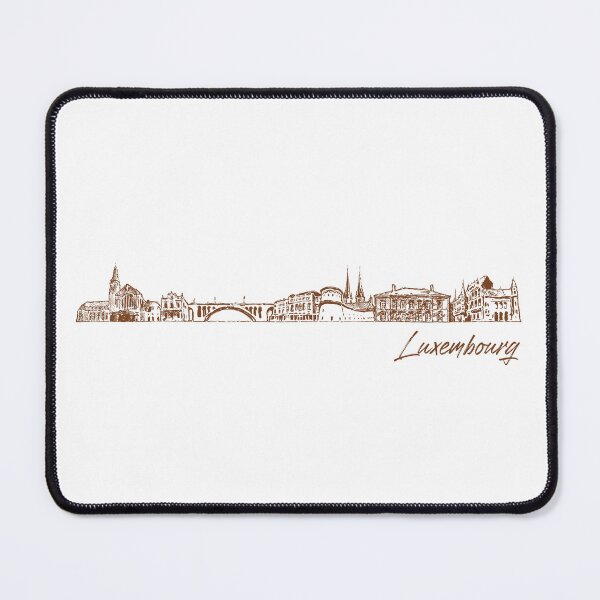 Item preview, Luxembourg hand drawn skyline designed and sold by chrlalexandru.