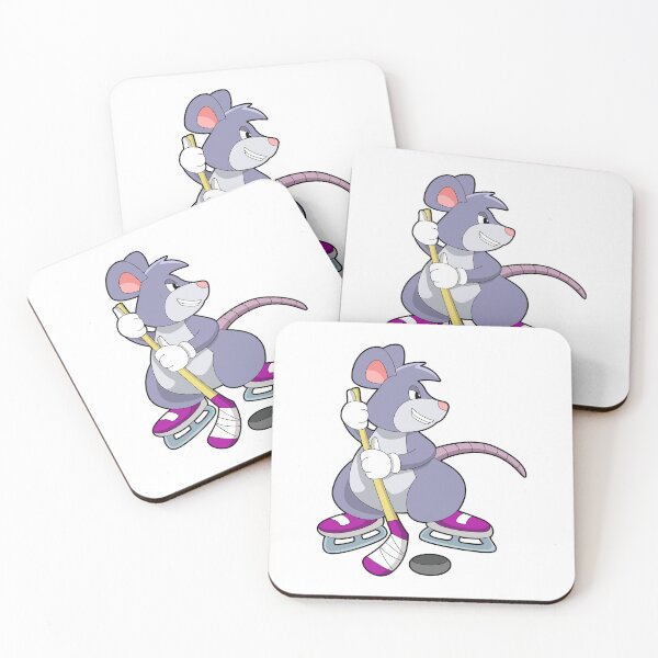 Item preview, Mouse at Ice hockey with Ice hockey stick designed and sold by Snabdesign84.
