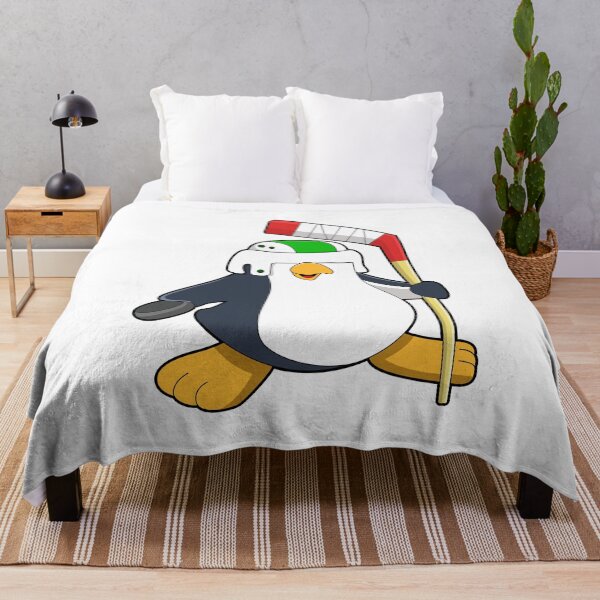 Item preview, Penguin at Ice hockey with Ice hockey stick designed and sold by Snabdesign84.