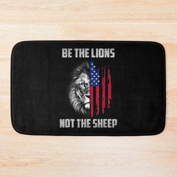 Item preview, Be The Lion Not The Sheep Patriotic Lion American Patriot designed and sold by davetmccall.