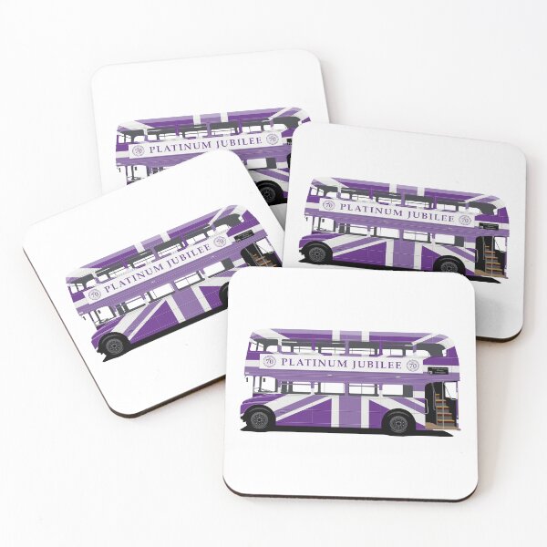 Item preview, Platinum Jubilee London Bus With Purple Union Jack Wrap designed and sold by STUDIO-72.
