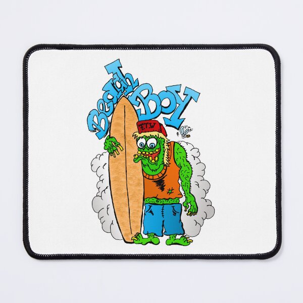 Item preview, Beach Boy Surfer Monster - waiting for big wave - white designed and sold by Marcel Wirth.