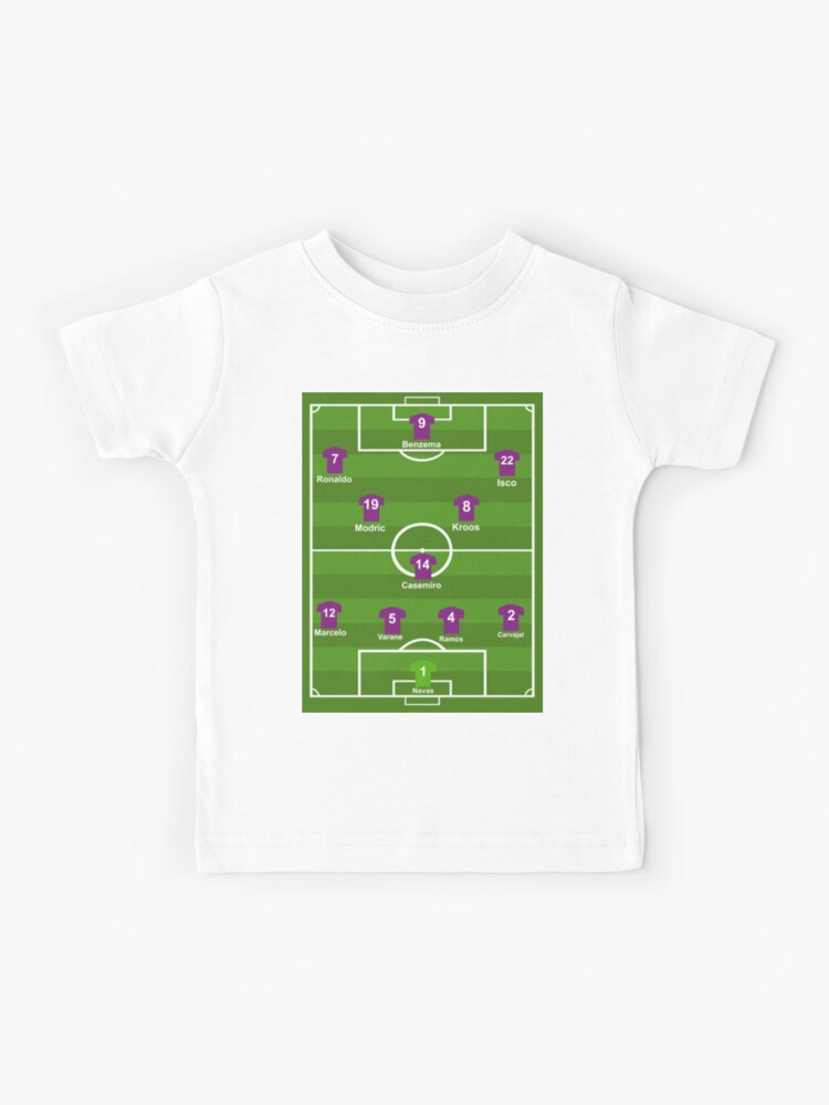 Scharnier engel Eenheid Real Madrid Line up 2016/17" Kids T-Shirt for Sale by kalvinklein |  Redbubble