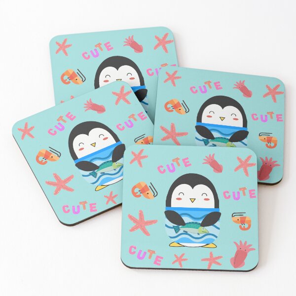 Item preview, Cute Antarctica Penguin Fishing at the Deep Blue Sea designed and sold by Cawaiico.