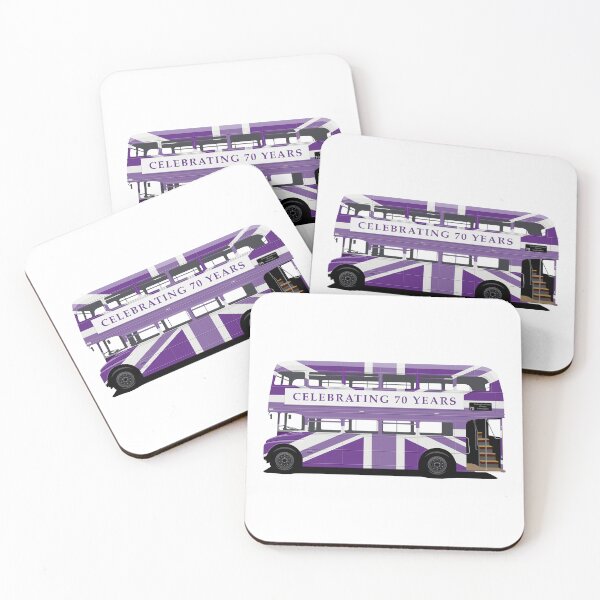 Item preview, Platinum Jubilee London Bus With Purple Union Jack Wrap designed and sold by STUDIO-72.
