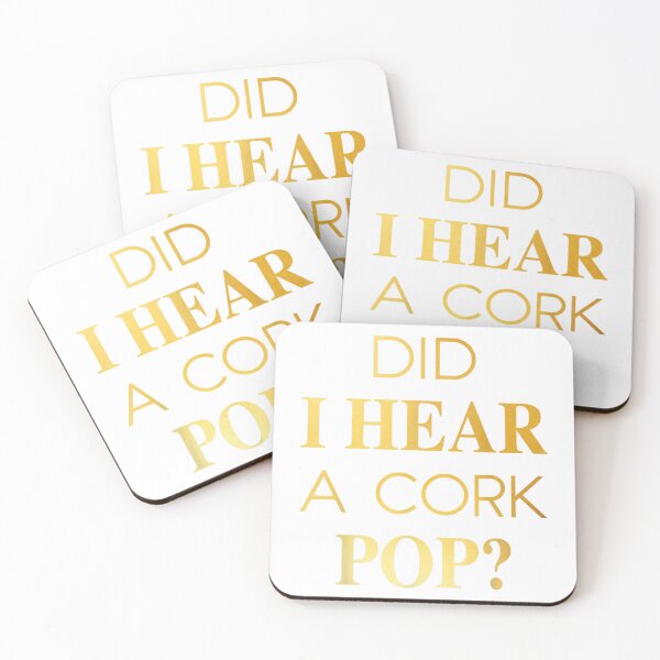 Item preview, ¿Escuché un pop de corcho? Amantes divertidos de beber designed and sold by JenniaStore.