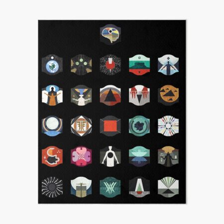 Vow Of The Disciple Symbols Art Board Print By Takoto Redbubble   Gbrf,8x10,f,540x540 Pad,450x450,f8f8f8 