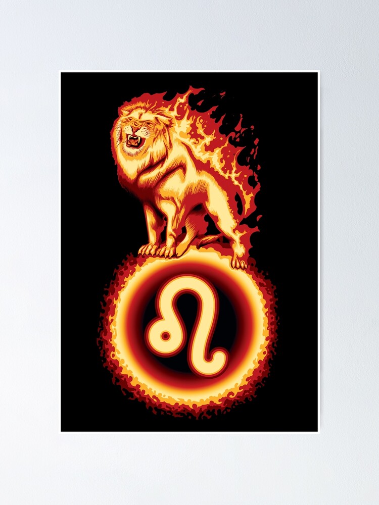 "Leo Zodiac Sign" Poster by TMBTM Redbubble