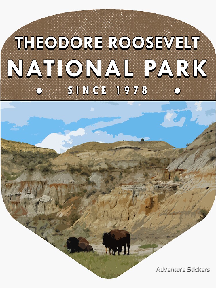 Theodore Roosevelt National Park 2 Sticker For Sale By Tysonk Redbubble 1716