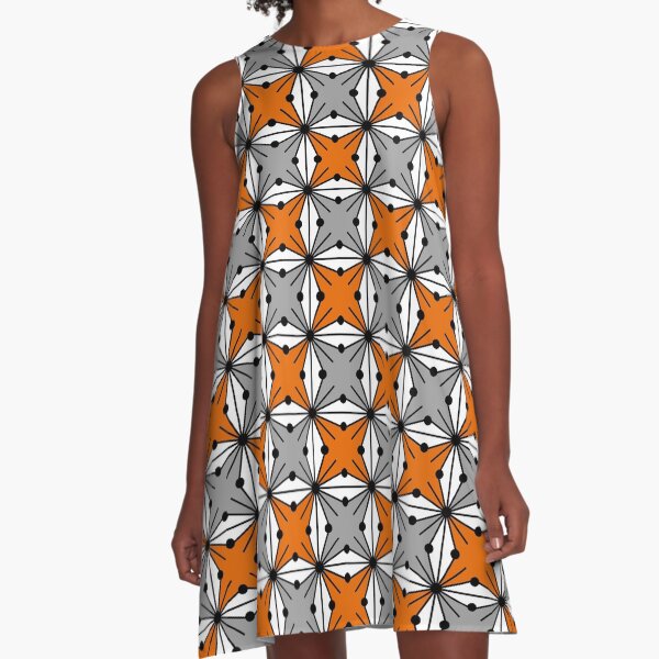 Orange and gray dress hotsell