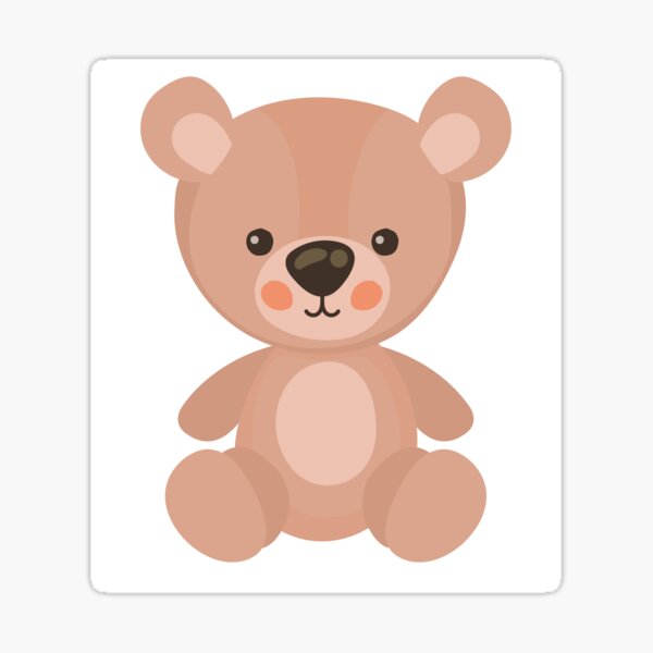 Teddy Bear Sticker By Vaglestyle Redbubble