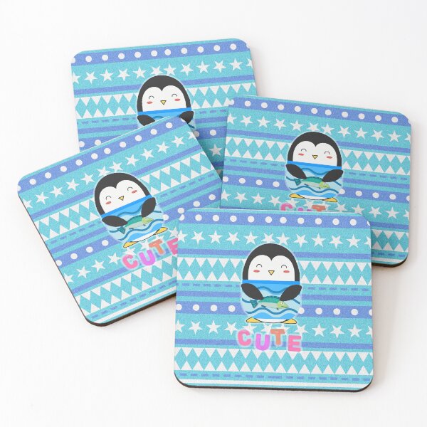 Item preview, Cute Antarctica Penguin Fishing at the Deep Blue Sea Pack 4s designed and sold by Cawaiico.