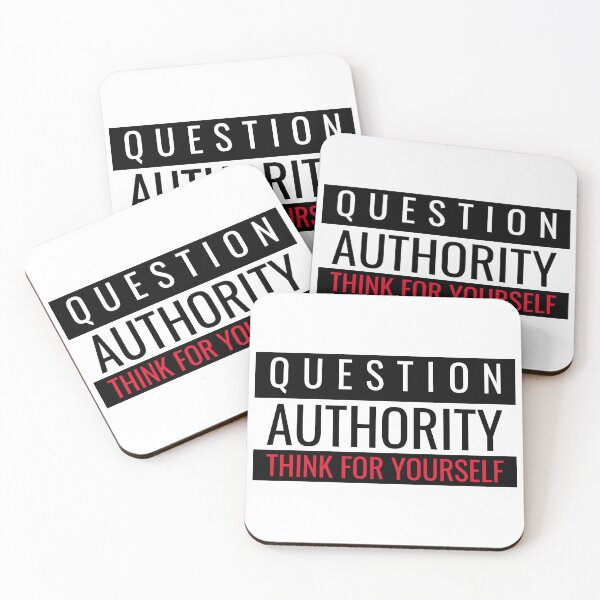 Item preview, Question Authority Think For Yourself designed and sold by ArtOfRebellion.